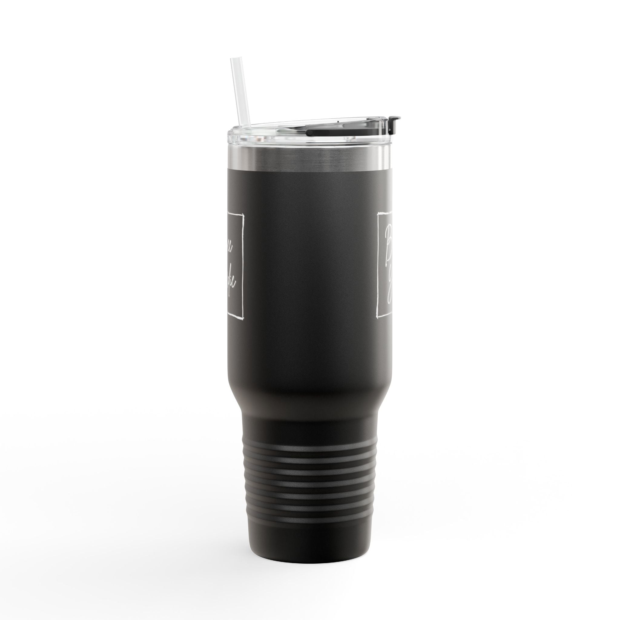 Black Insulated Travel Mug.