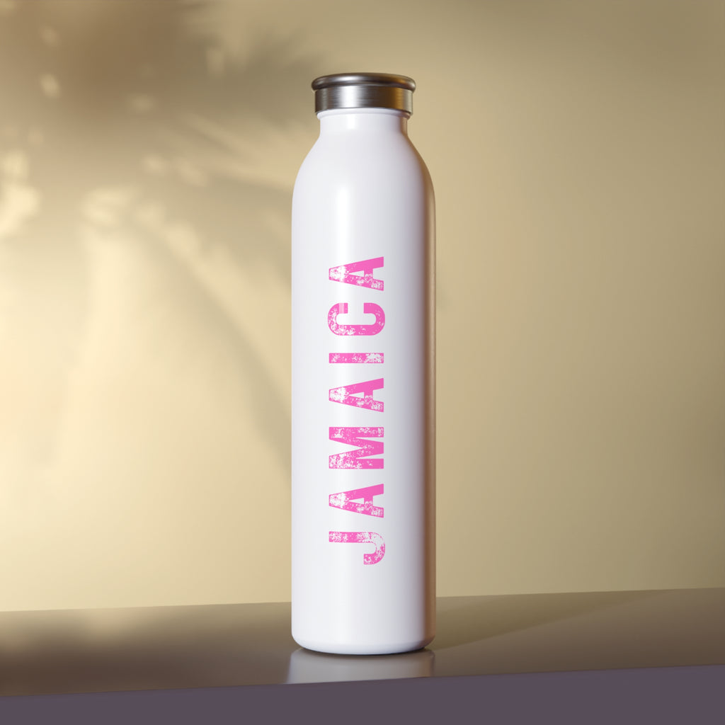 Pink & White Water Bottle
