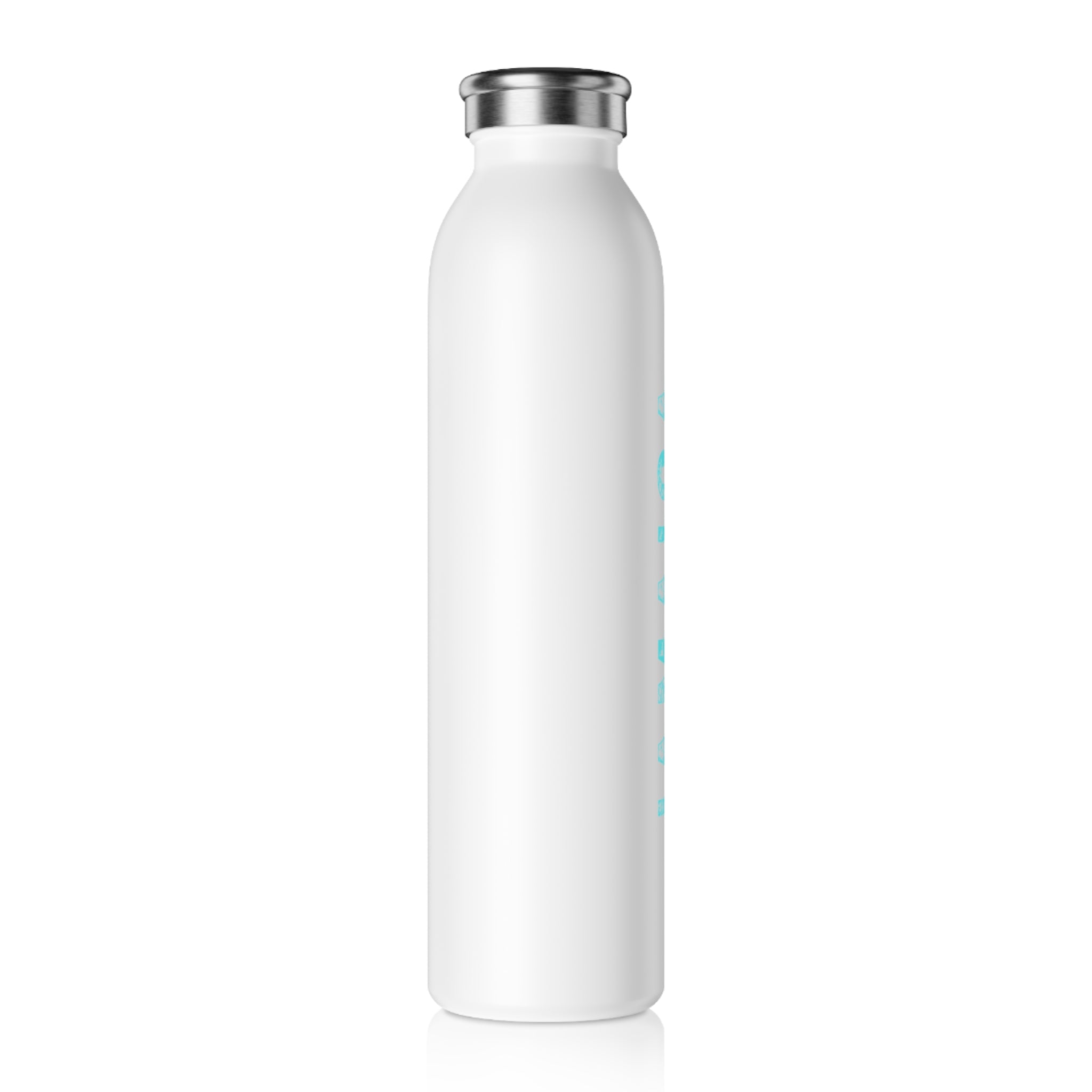 Turquoise & White Water Bottle