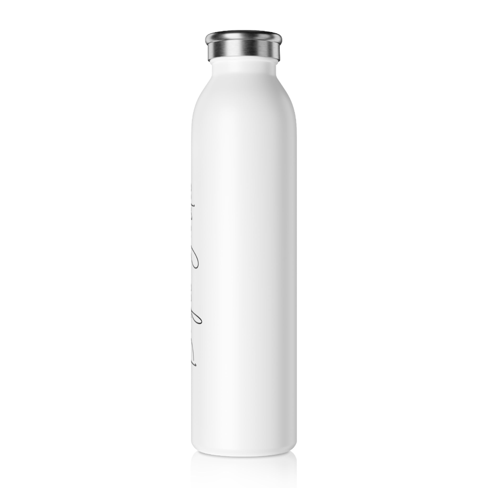 Sleek White Water Bottle