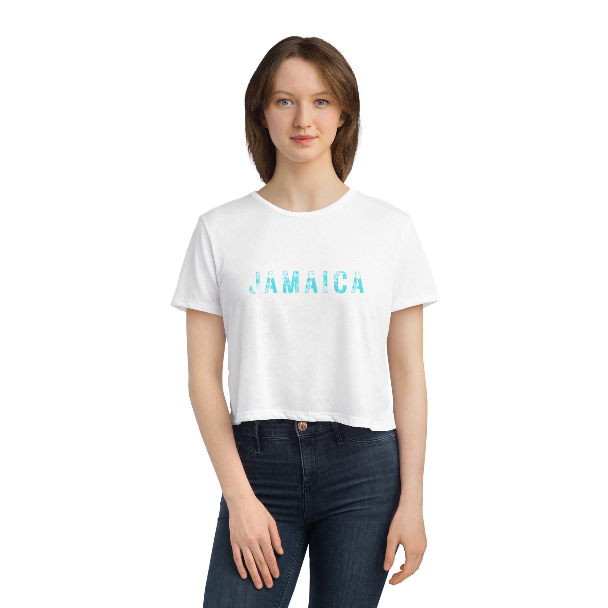 Trendy Cropped Jamaica T-shirt