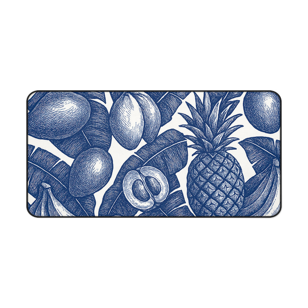 Desk Mat in Vintage Tropical Fruit Print.