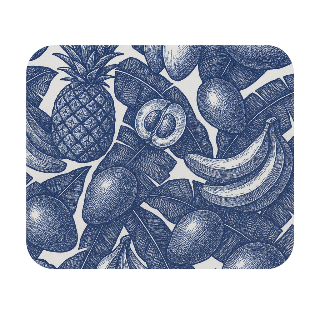 Mouse Pad In Vintage Tropical Fruit Print.