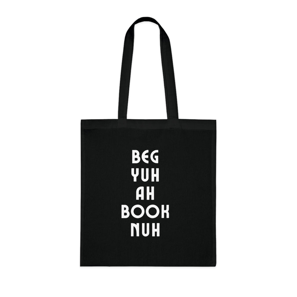Tote Bag For Book Lovers With Jamaican Patois Print