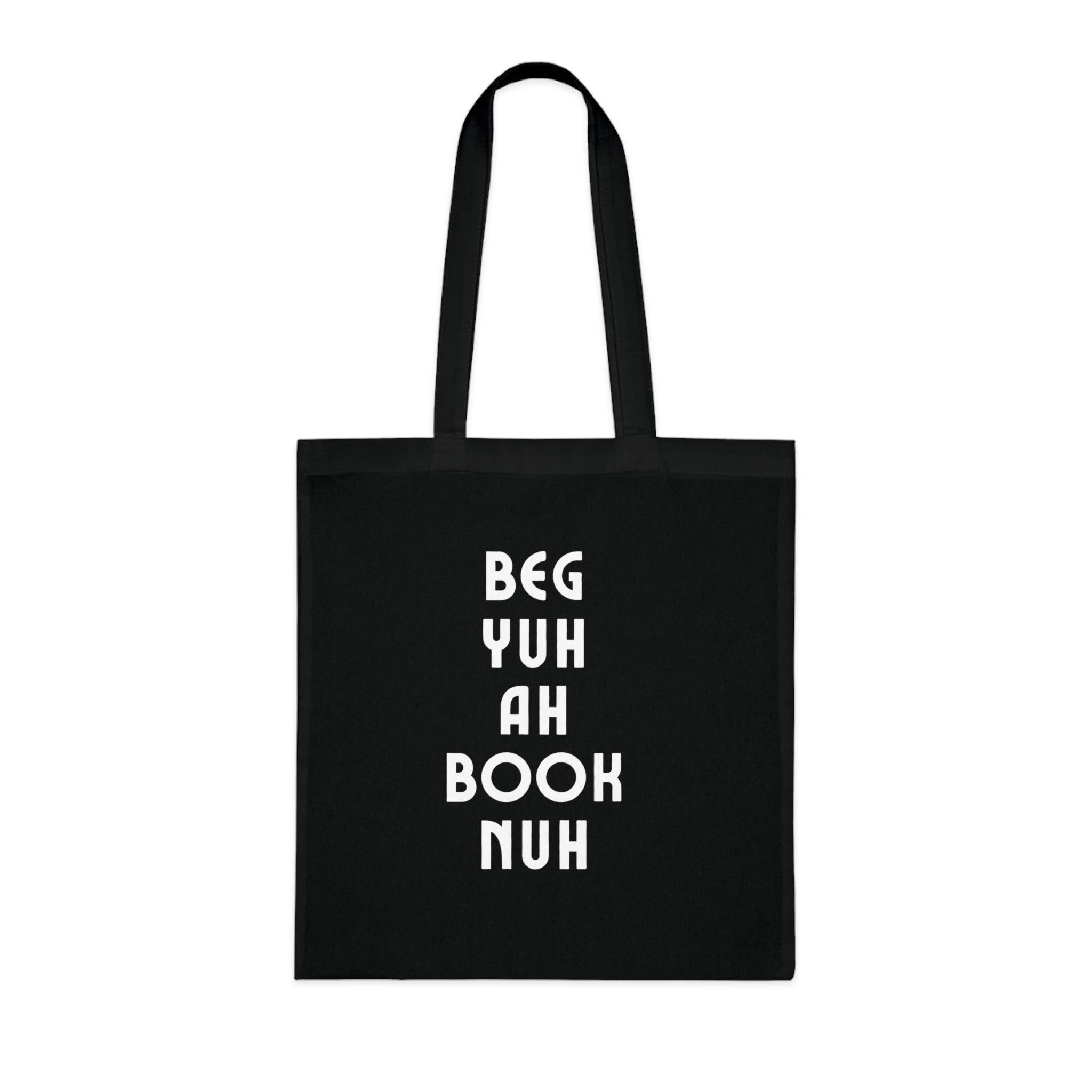 Tote Bag For Book Lovers With Jamaican Patois Print