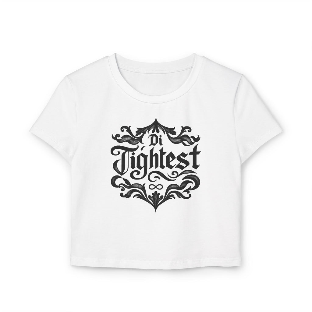 Trendy Baby Tee With "Di Tightest" Print.