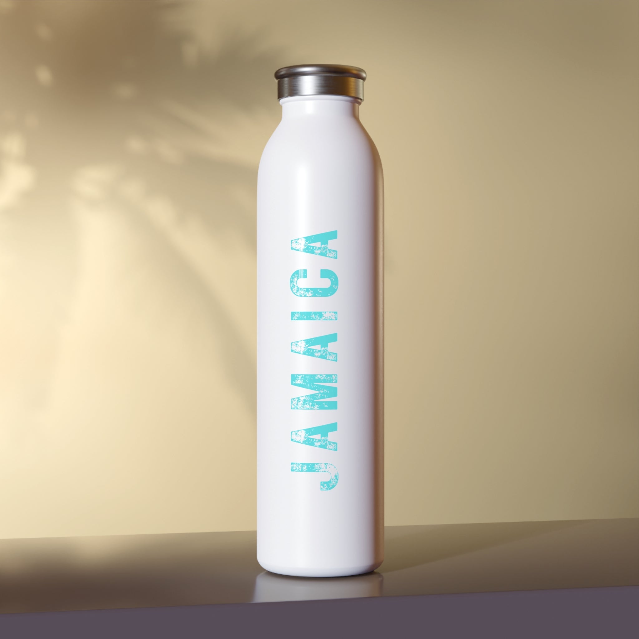 Turquoise & White Water Bottle