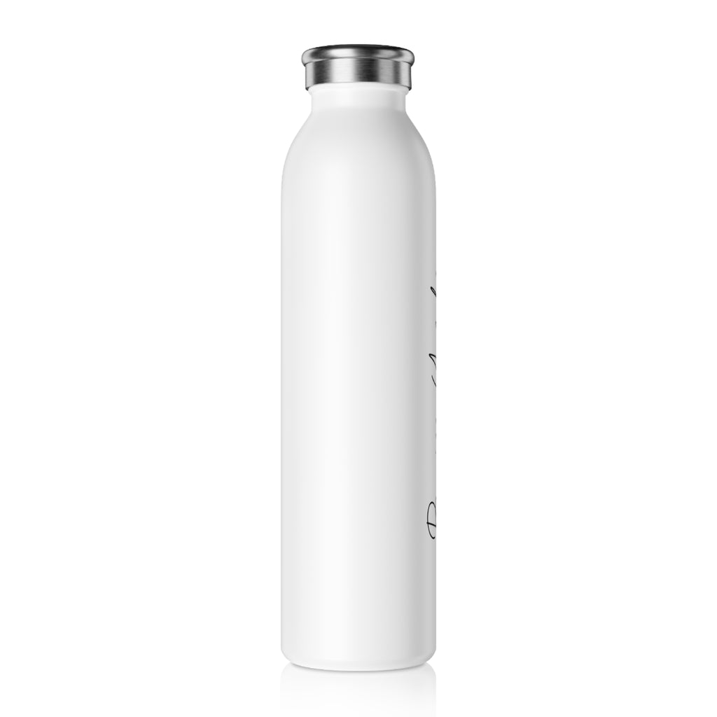 Sleek White Water Bottle
