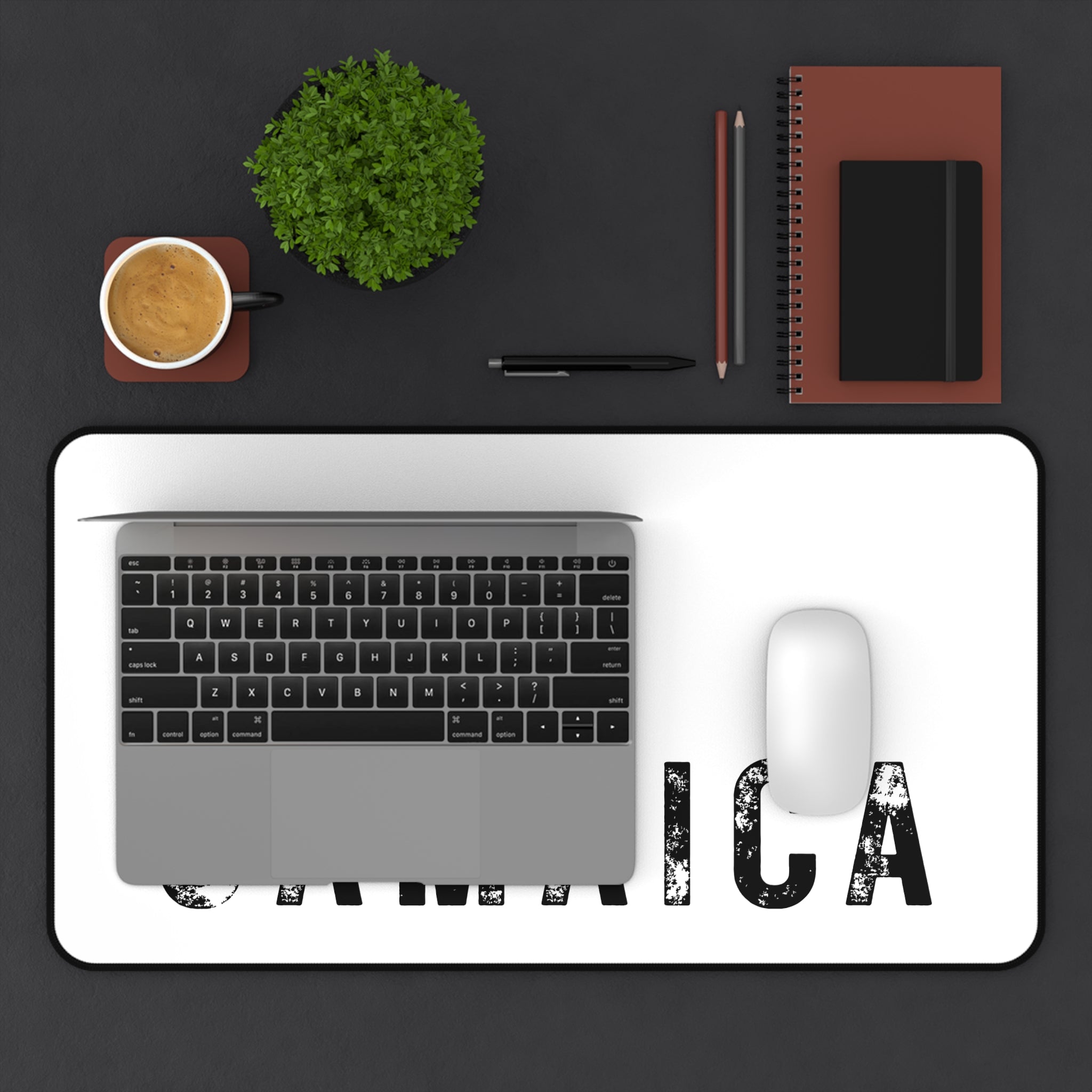 Black & White Desk Mat.