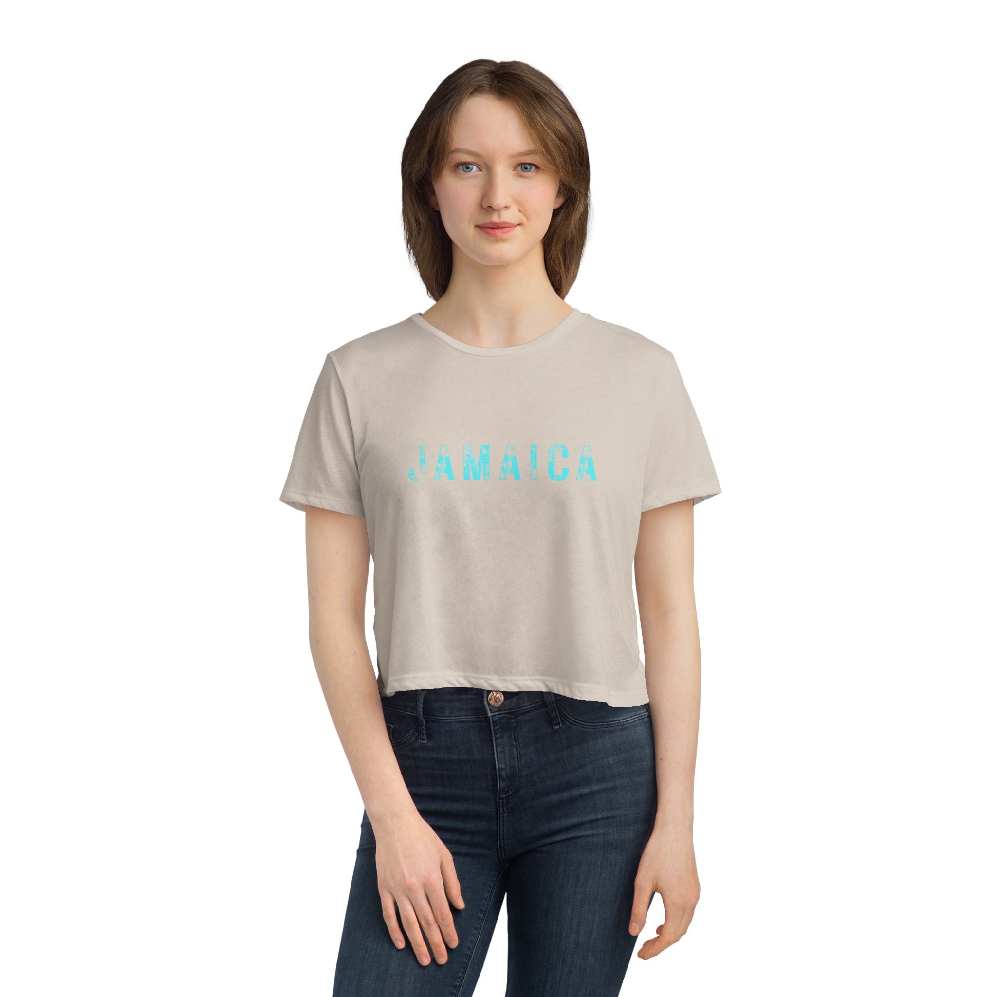 Trendy Cropped Jamaica T-shirt
