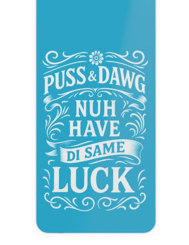 Bookmark with Jamaican patois quote.