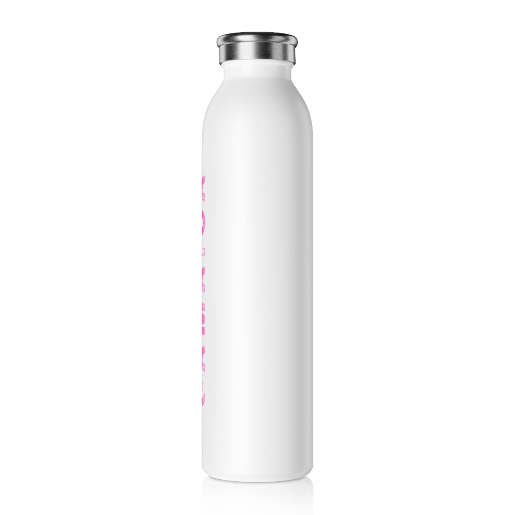 Pink & White Water Bottle