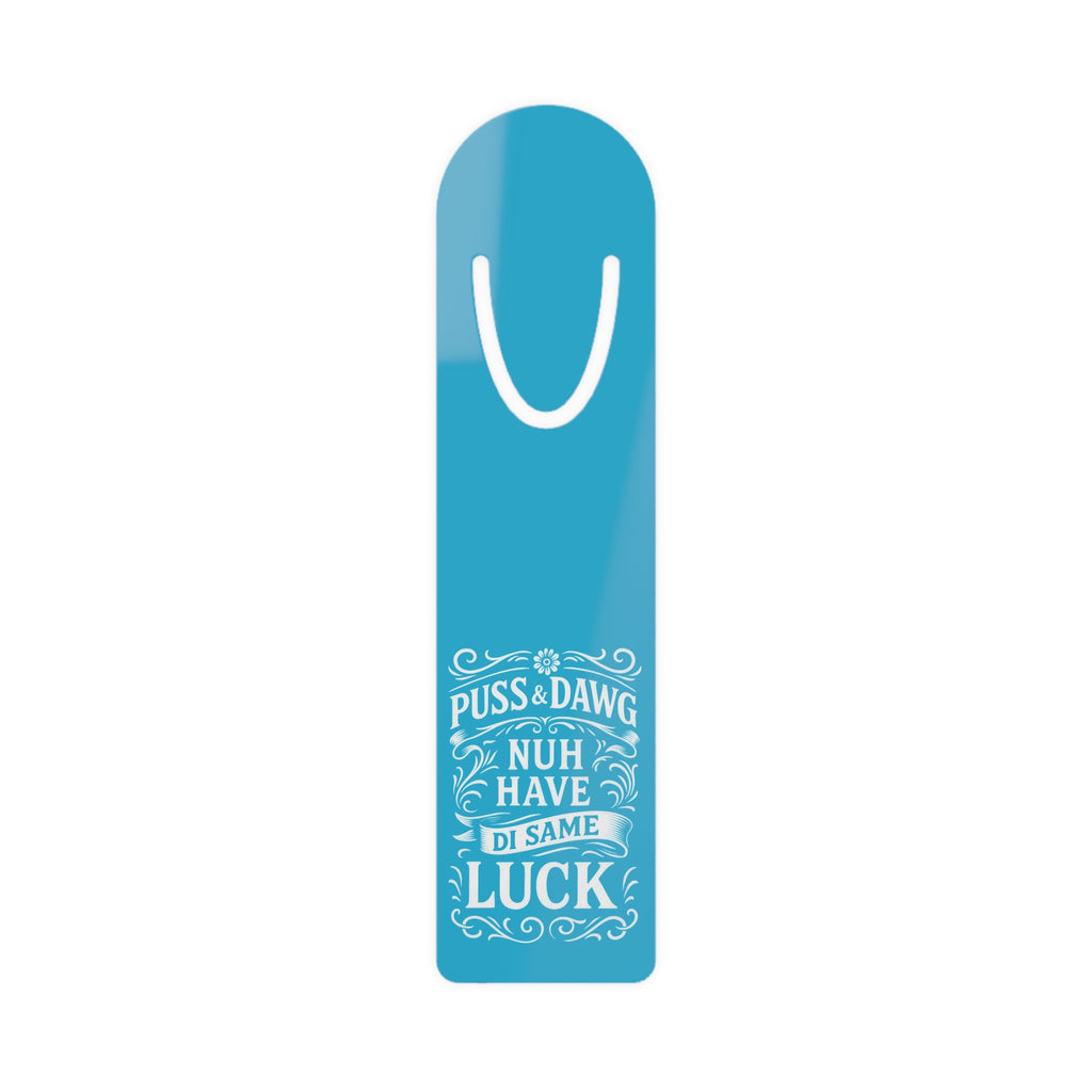 Bookmark with Jamaican patois quote.