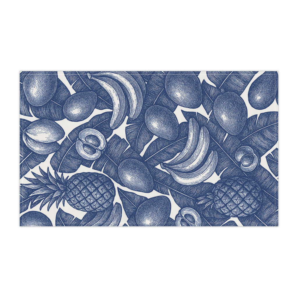Tea Cloth With Tropical Fruit Print.