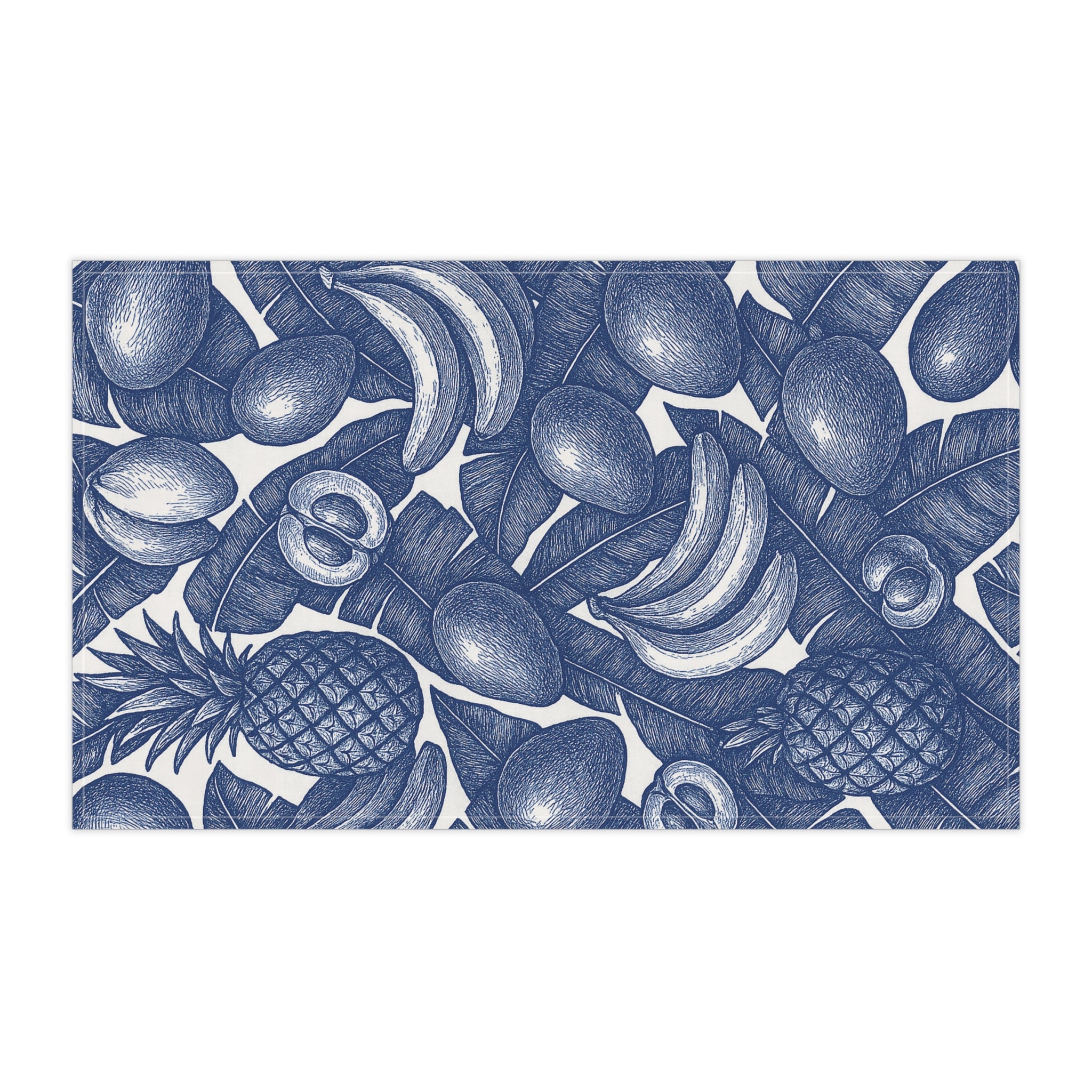 Tea Cloth With Tropical Fruit Print.