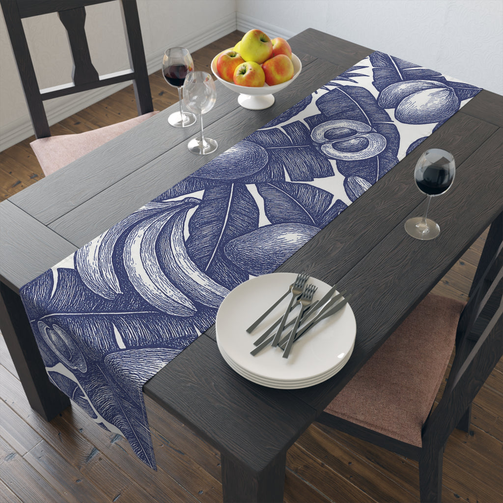 Blue & White Table Runner