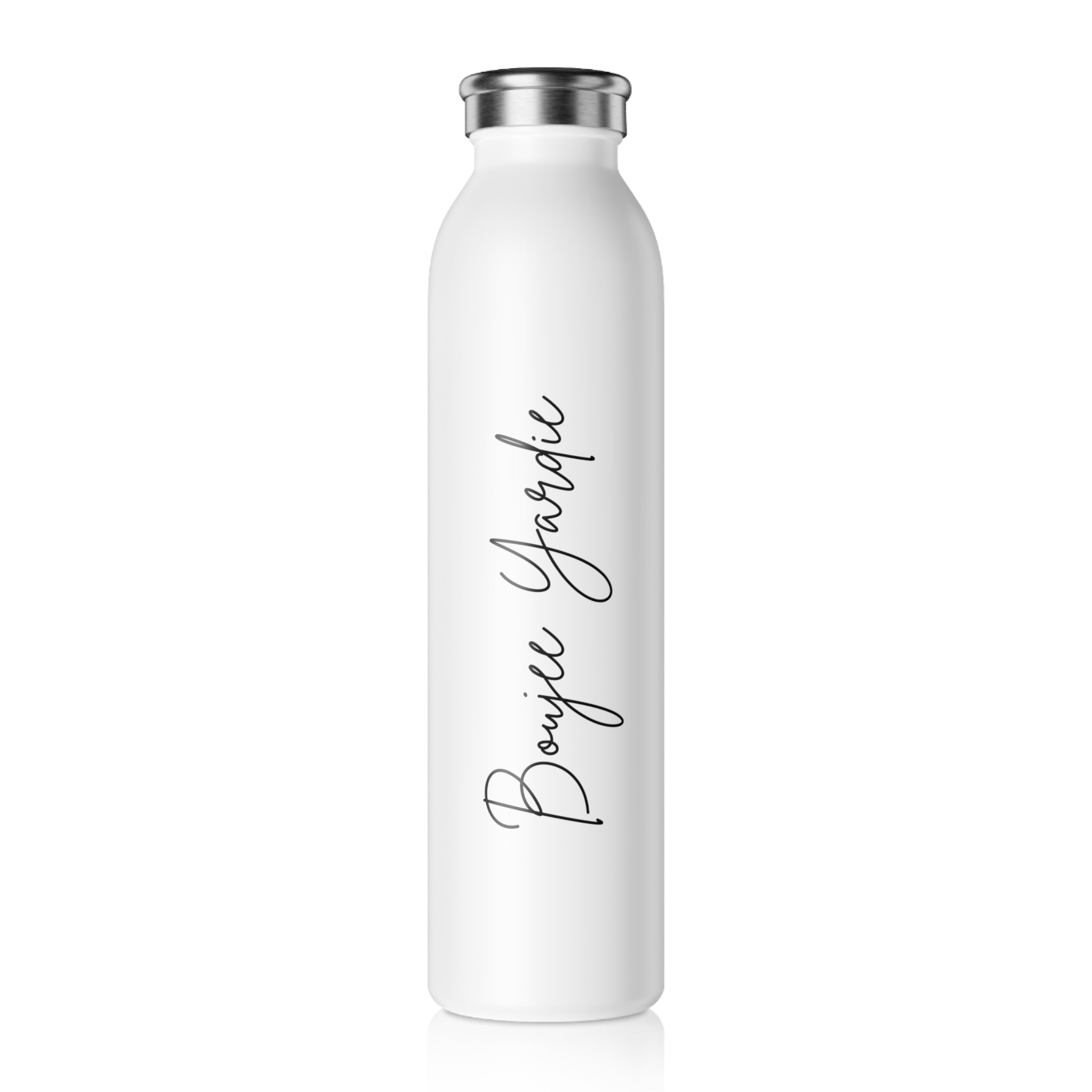 Sleek White Water Bottle