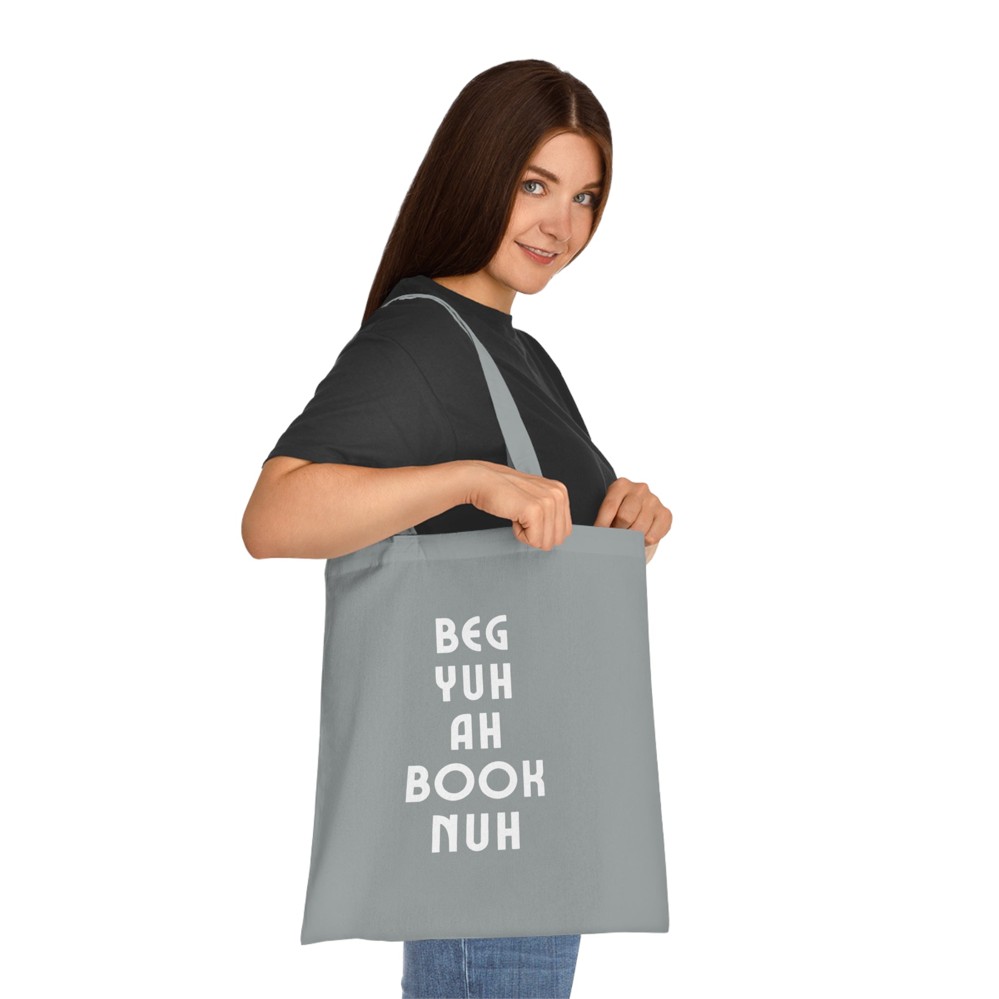 Tote Bag For Book Lovers With Jamaican Patois Print
