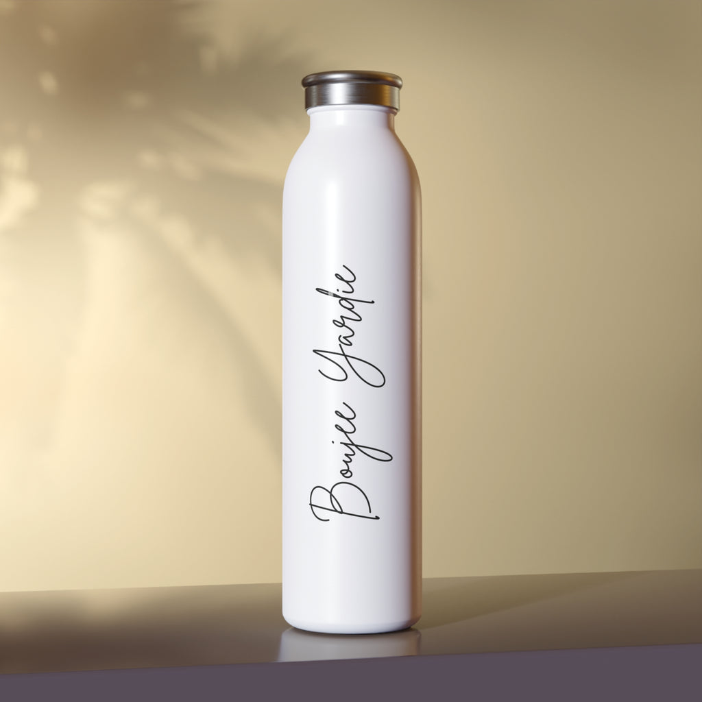 Sleek White Water Bottle