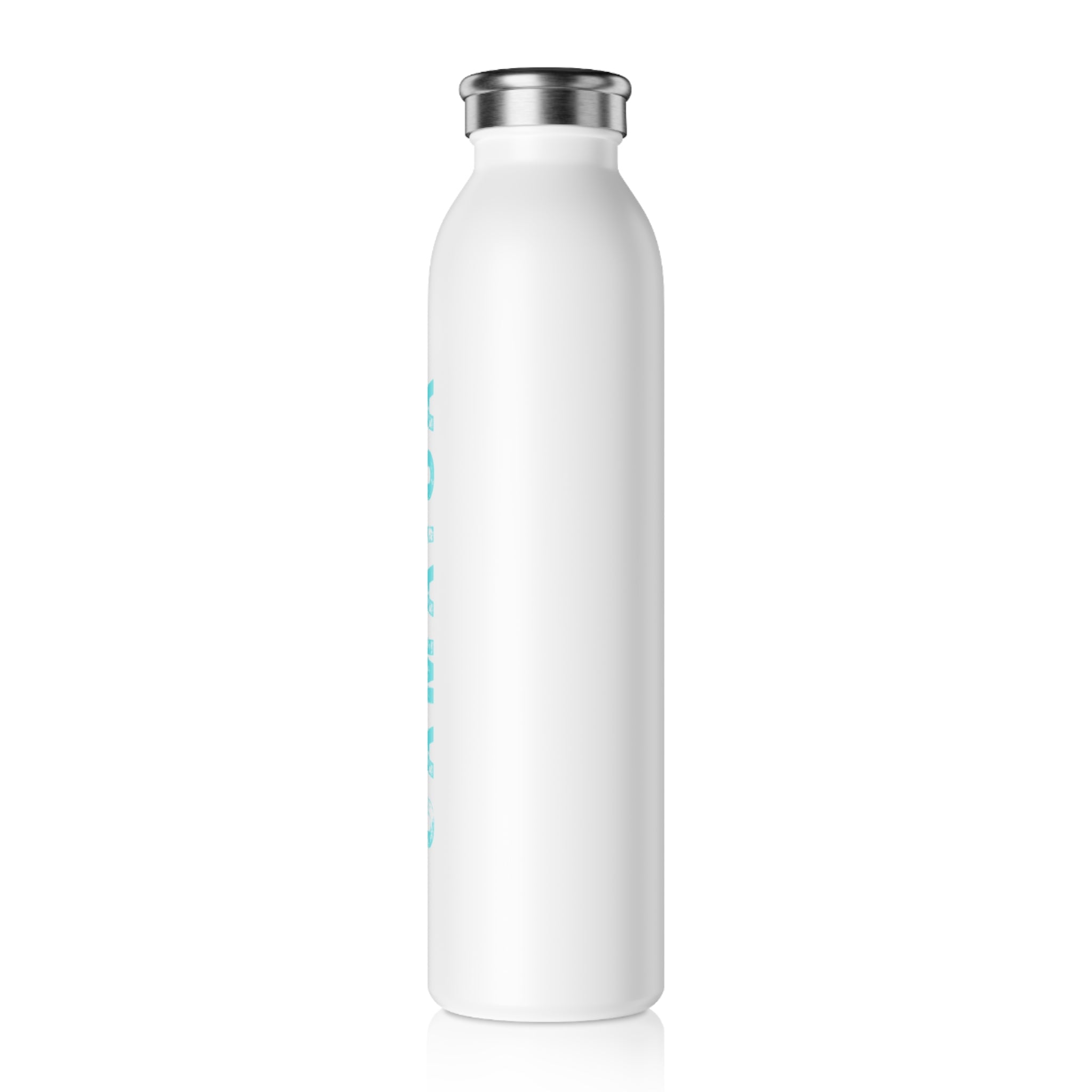 Turquoise & White Water Bottle