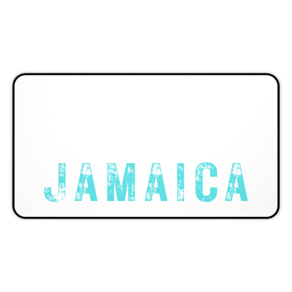 Desk Mat With Bold "Jamaica" print.