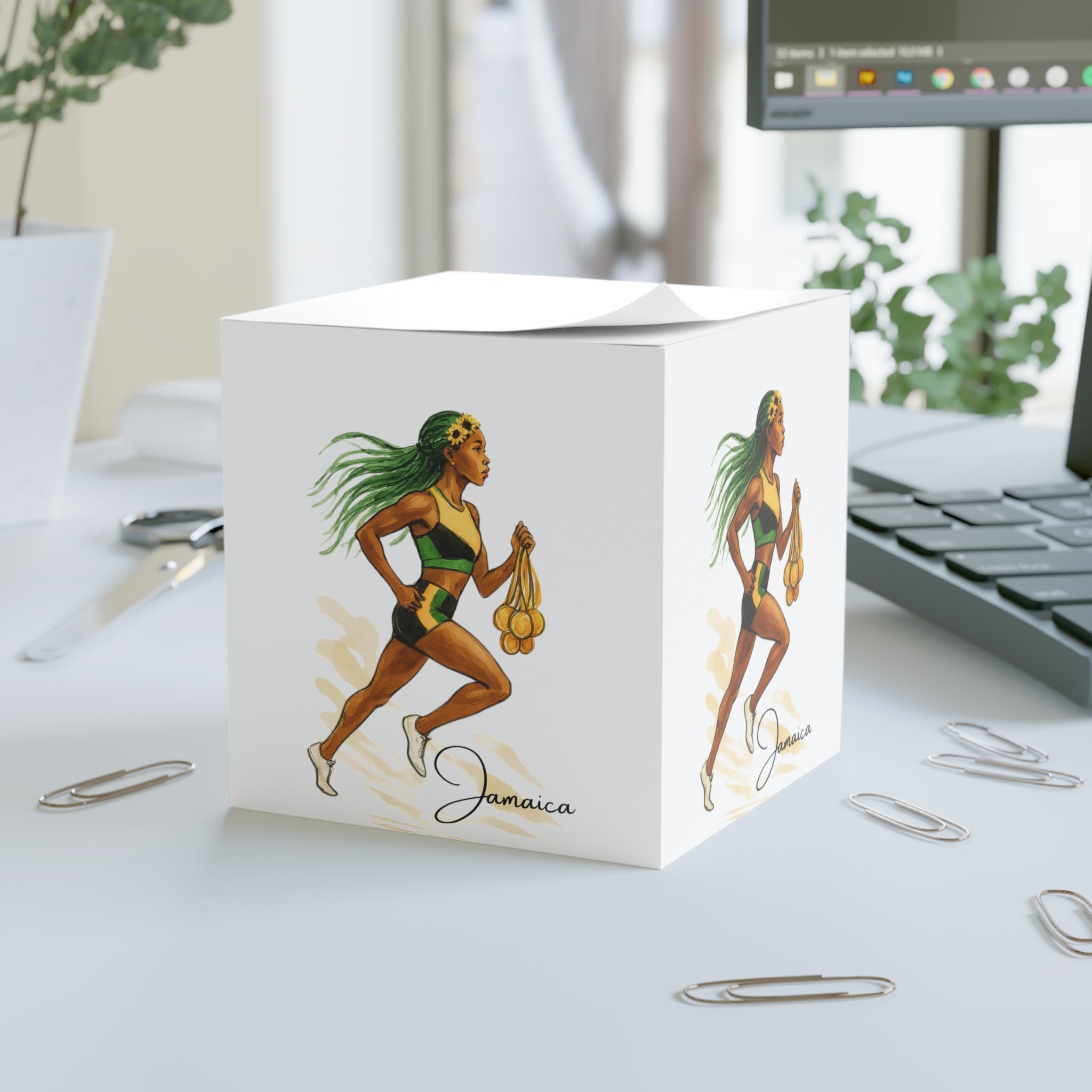 Note Cube With Sprint Queen.