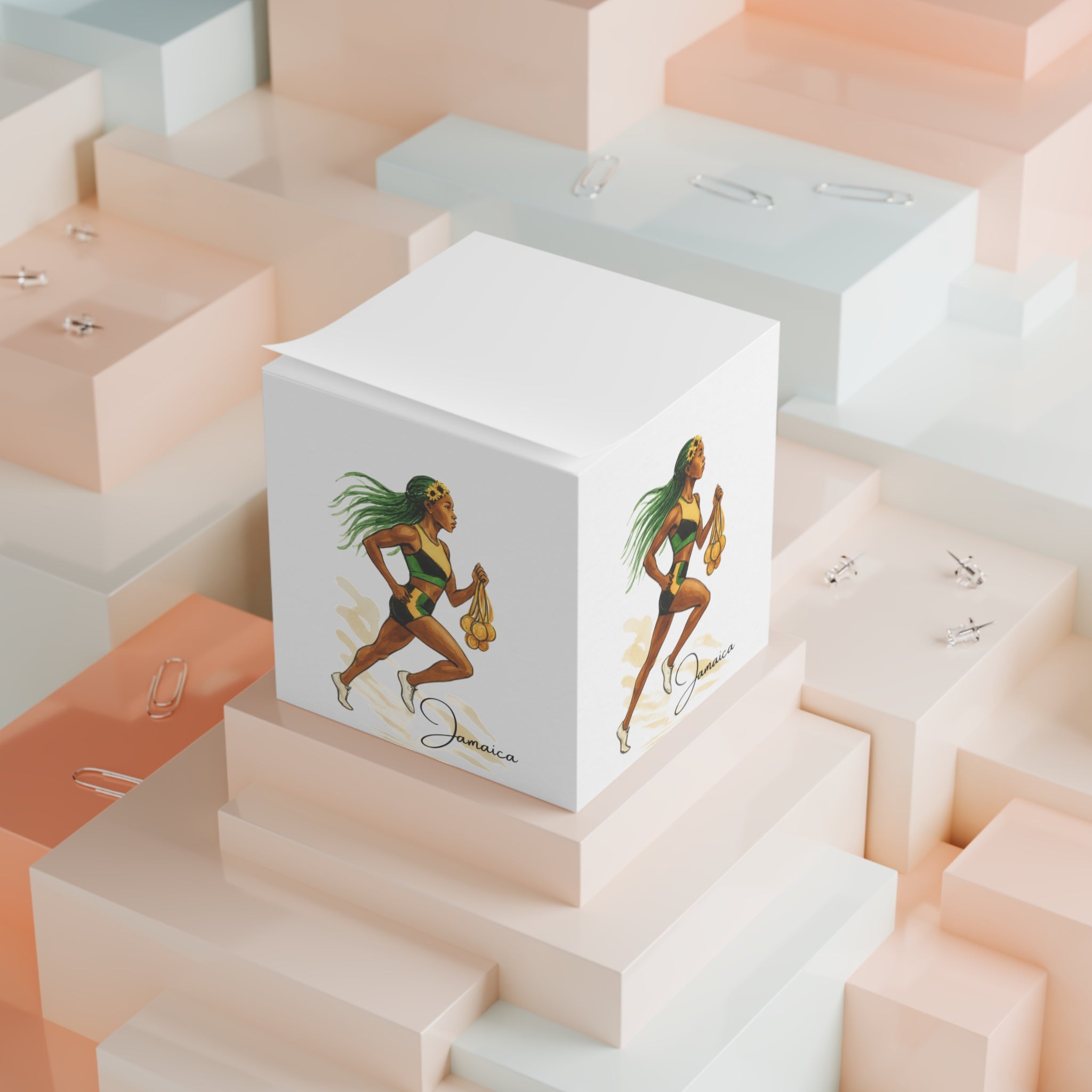 Note Cube With Sprint Queen.