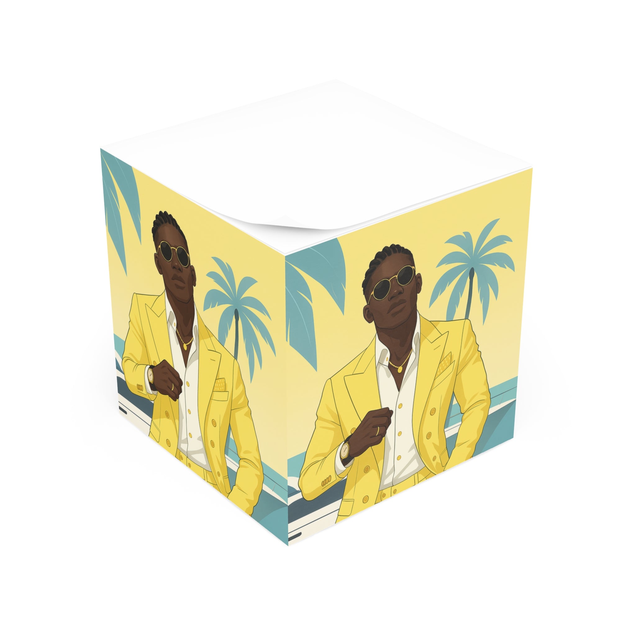 Note Cube With Jamaican Bredda.