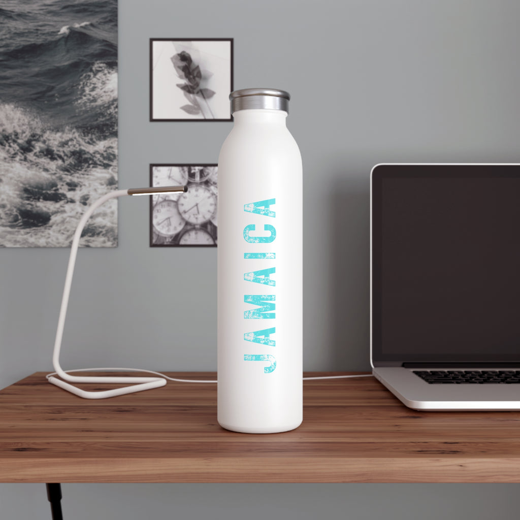 Turquoise & White Water Bottle