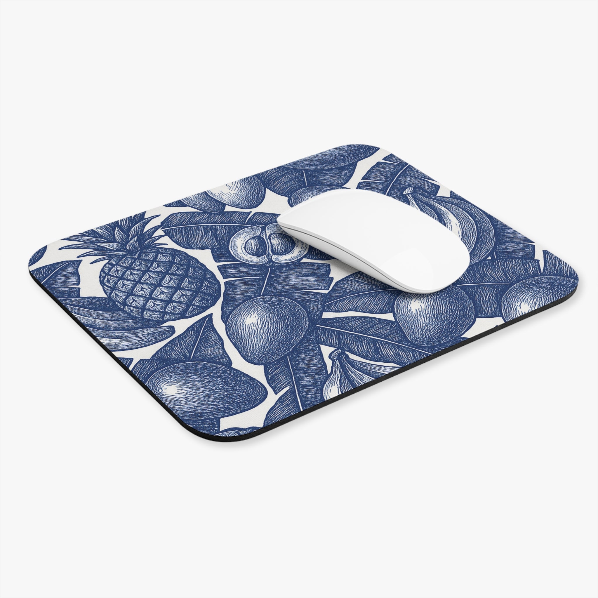 Mouse Pad In Vintage Tropical Fruit Print.