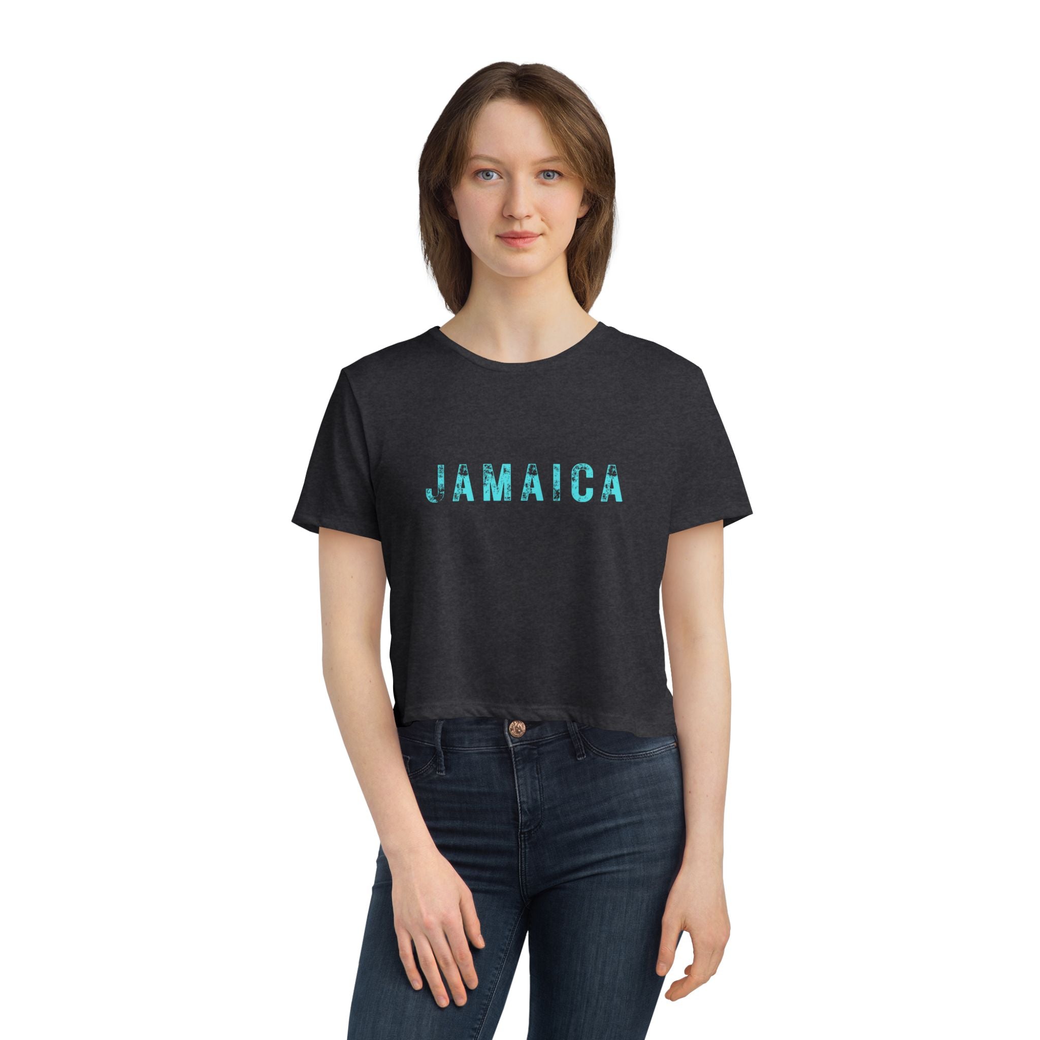 Trendy Cropped Jamaica T-shirt