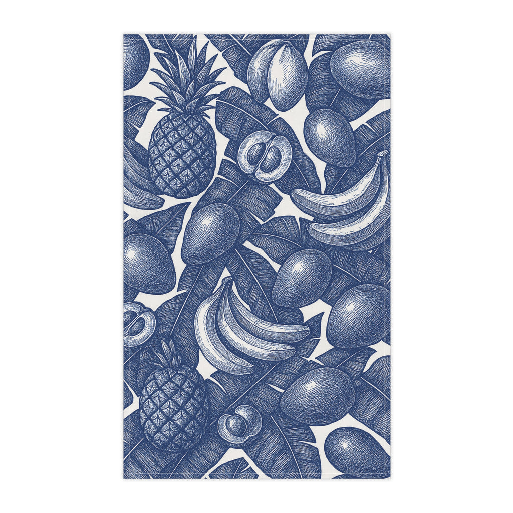 Tea Cloth With Tropical Fruit Print.