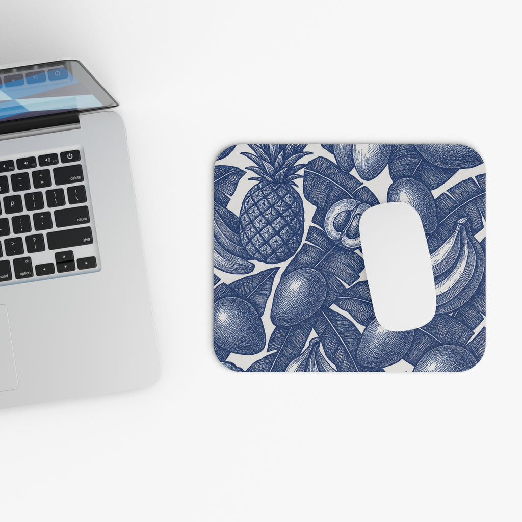 Mouse Pad In Vintage Tropical Fruit Print.
