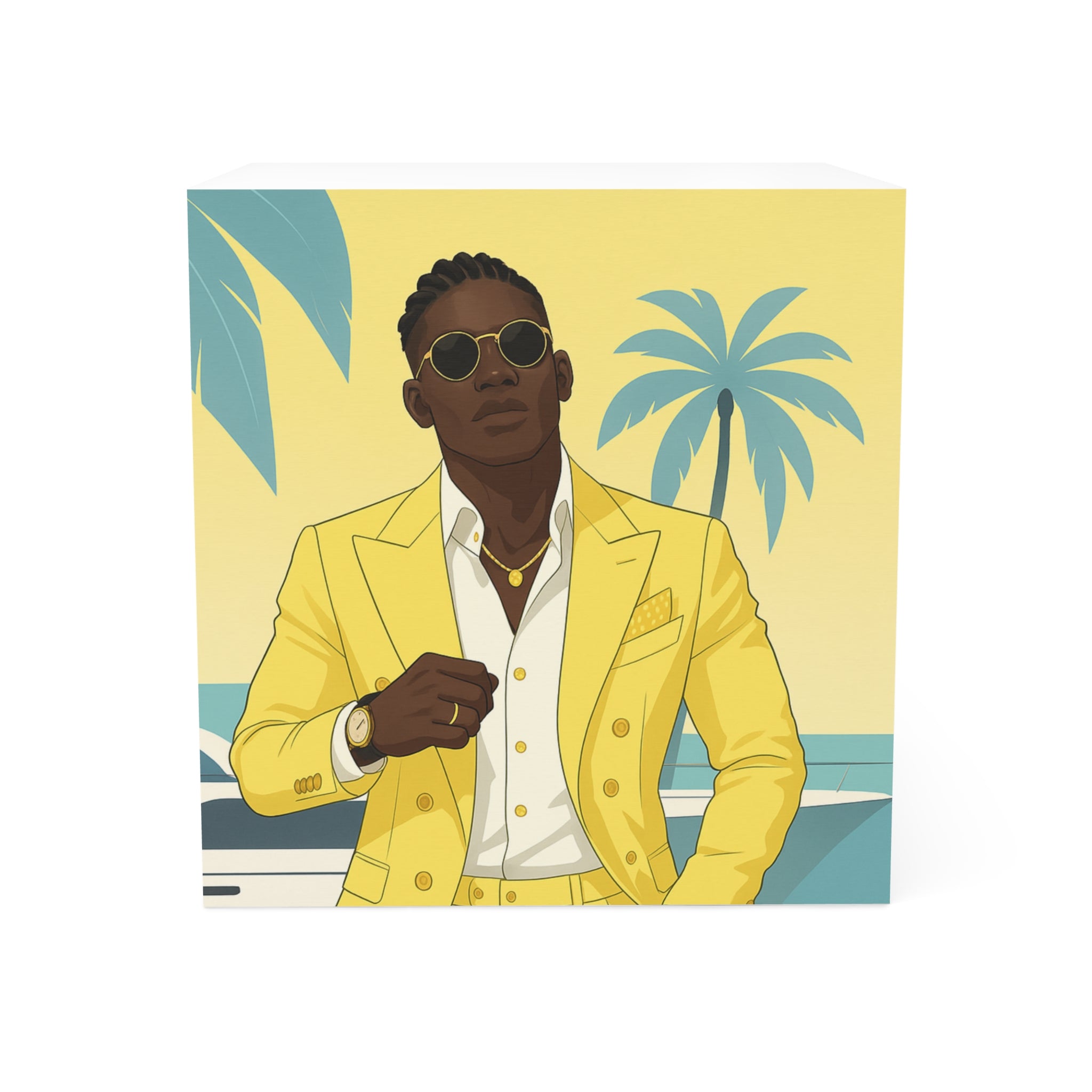 Note Cube With Jamaican Bredda.
