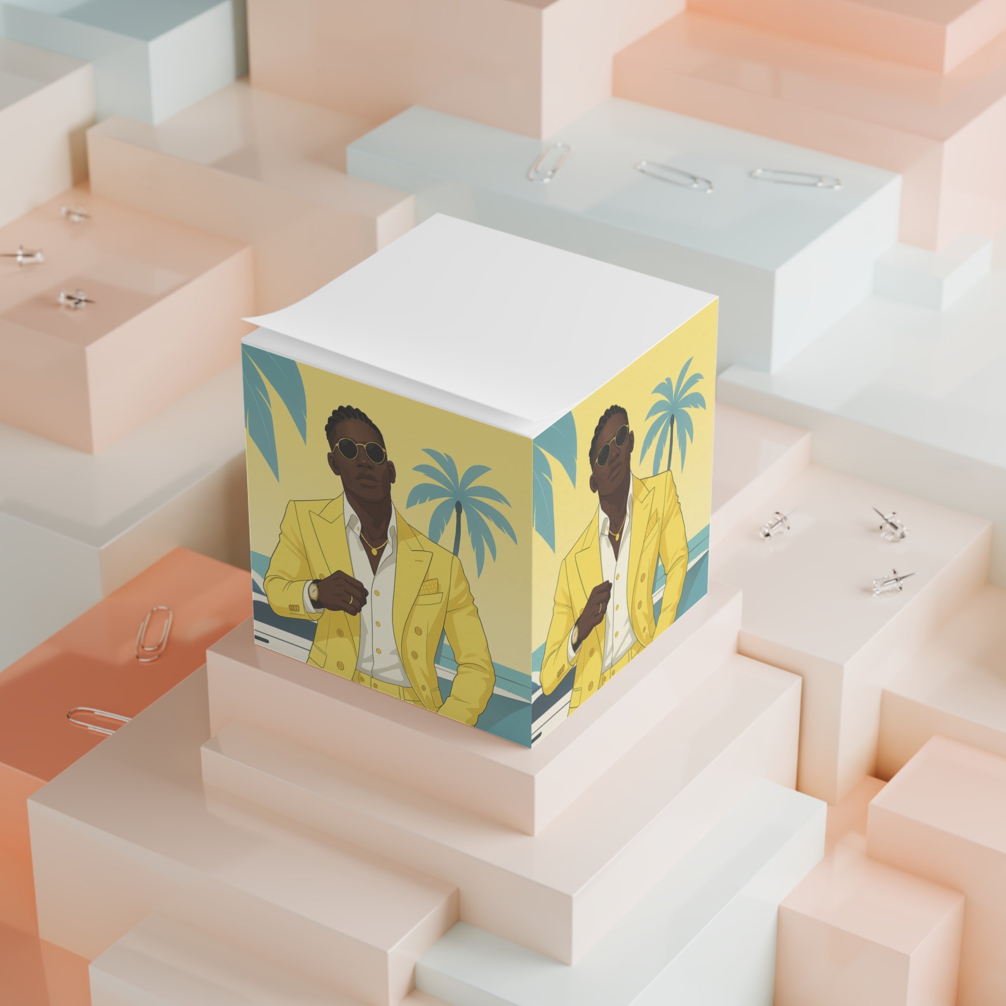 Note Cube With Jamaican Bredda.